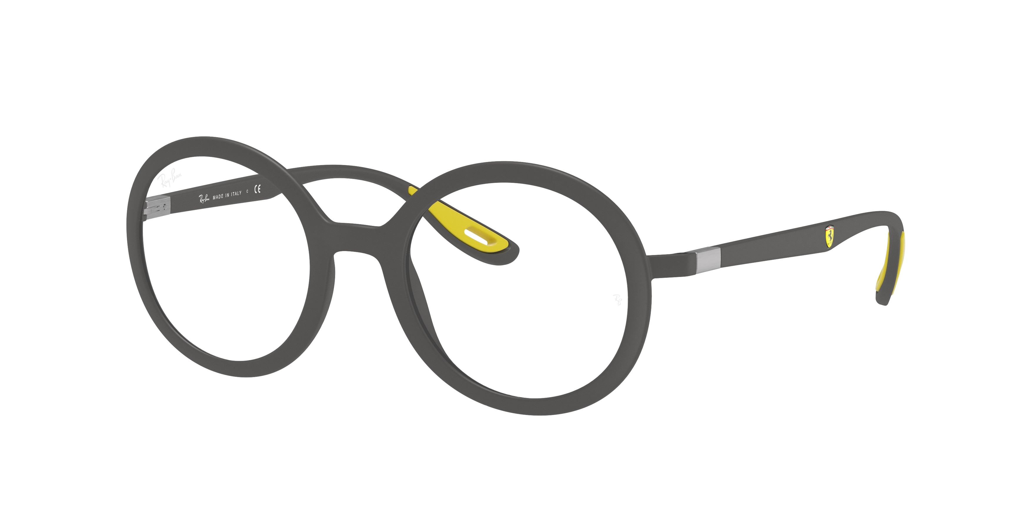 Ray - Ban Unisex Ray - Ban RX7180M F608 Montures Optiques Plastique Gris Ronde-image